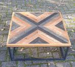 Leuke salontafel opknappertje, Huis en Inrichting, Ophalen, Gebruikt, 50 tot 100 cm, Vierkant