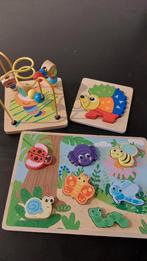 Puzzels en kralenplank voor peuters, Ophalen, 2 tot 4 jaar, Zo goed als nieuw, Van hout