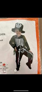 Verkleedset Halloween skelet 5-6-7 jaar, Ophalen, Zo goed als nieuw, Jongen of Meisje