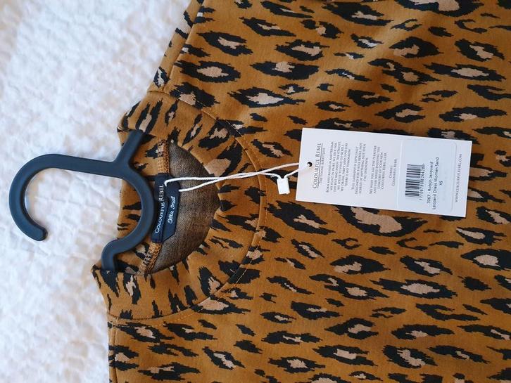 Colourful Rebel Jurk XS Luipaardprint - Nieuw!, Kleding | Dames, Jurken, Nieuw, Maat 34 (XS) of kleiner, Bruin, Boven de knie