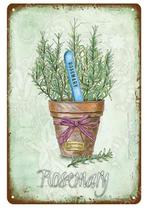 Rozemarijn Metalen Bord - Plaat Keuken Kruiden Plant, Verzenden, Nieuw