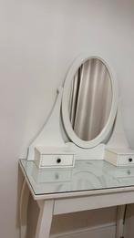 IKEA Make-up Tafel met Glasplaat, Huis en Inrichting, Tafels | Kaptafels, Ophalen, Gebruikt, 50 tot 100 cm, Glas