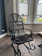 HK Living schommelstoel zwart, Huis en Inrichting, Stoelen, Ophalen, Zwart, Eén