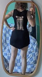 Psytrance / rave / hippie / pixie jurkje met hoodie, Ophalen of Verzenden, Zo goed als nieuw, Zwart, Boven de knie