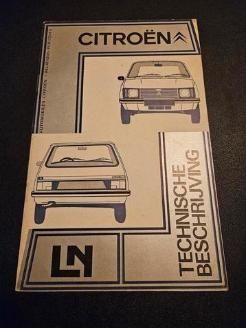 Brochure Citroën LN Technische beschrijving  beschikbaar voor biedingen
