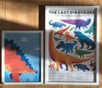 Dinosaurus posters set kinderkamer, Ophalen, Zo goed als nieuw, Wanddecoratie