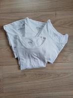 Set van 4 basic t shirt maat M wit stretch katoen, Gedragen, Maat 48/50 (M), Ophalen of Verzenden, Wit