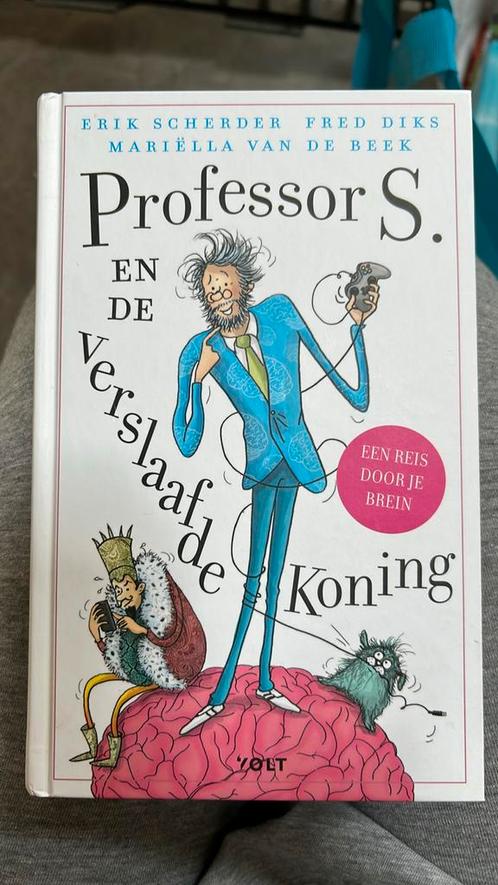 Professor S. en de verslaafde koning Erik Scherder, Boeken, Kinderboeken | Jeugd | onder 10 jaar, Zo goed als nieuw, Ophalen of Verzenden