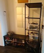 Black metal shoe rack and cabinet, Ophalen, Gebruikt