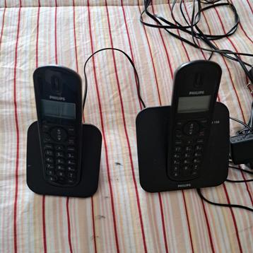 Philips CD 150 Draadloze Telefoon - 2 Handsets beschikbaar voor biedingen