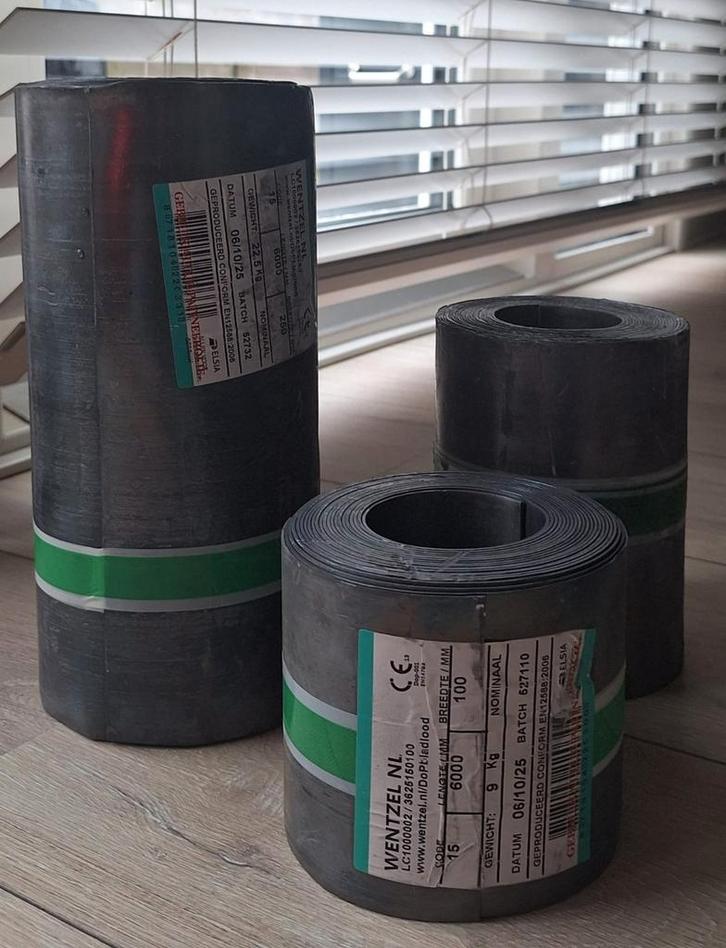 Nieuw.lood, Doe-het-zelf en Verbouw, Dakpannen en Dakbedekking, Nieuw, Overige typen, 15 m² of meer, Ophalen