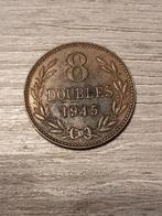8 doubles Guernsey 1945, Postzegels en Munten, Munten | Europa | Niet-Euromunten, Ophalen of Verzenden, Overige landen