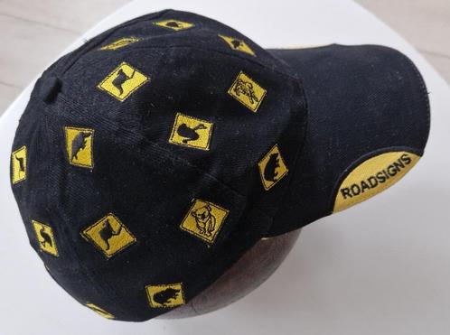 Australia roadsigns cap zwart-geel nieuw., Kleding | Heren, Hoeden en Petten, Pet, One size fits all, Ophalen of Verzenden