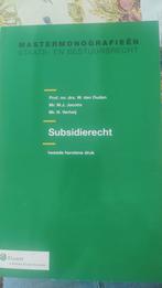W. den Ouden - Subsidierecht, Boeken, W. den Ouden; M.J. Jacobs; N. Verheij, Ophalen of Verzenden, Zo goed als nieuw
