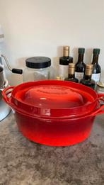 Le Creuset / Doufeu Cousances gietijzeren pan, Verzenden, Gebruikt, Gietijzer, Koekenpan of Braadpan