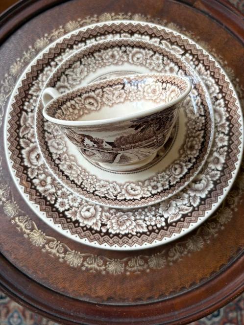 Antieke Servies Societe Ceramique Old Bridge, Antiek en Kunst, Antiek | Servies compleet, Ophalen of Verzenden