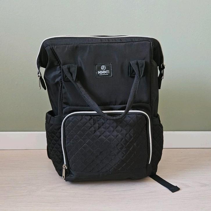 Mimmti / NanaBeebi Luiertas Rugzak – Zwart, Kinderen en Baby's, Luiertassen, Zo goed als nieuw, Ophalen