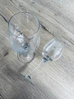2 unieke wijnglazen, Huis en Inrichting, Keuken | Servies, Glas of Glazen, Ophalen of Verzenden, Overige stijlen, Glas