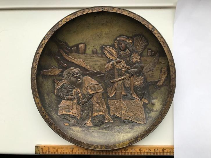 Japanse koperen schotels uit de Meiji periode, Antiek en Kunst, Kunst | Niet-Westerse kunst, Ophalen