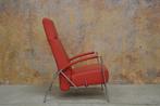 ZGANieuw! Harvink de Club Flex design relax fauteuil, Leer, Design, 75 tot 100 cm, Zo goed als nieuw