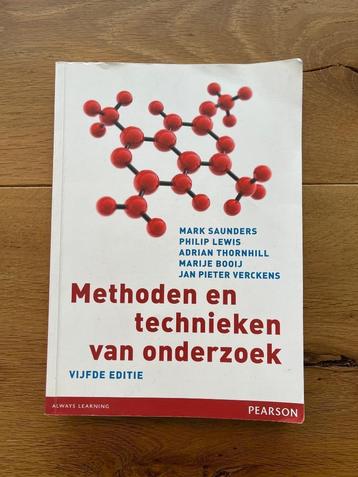 Methoden en technieken van onderzoek 5e editie van Saunders,