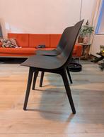 Eetkamerstoelen 2 stuks Odger zwart, Huis en Inrichting, Stoelen, Ophalen, Kunststof, Gebruikt, Twee
