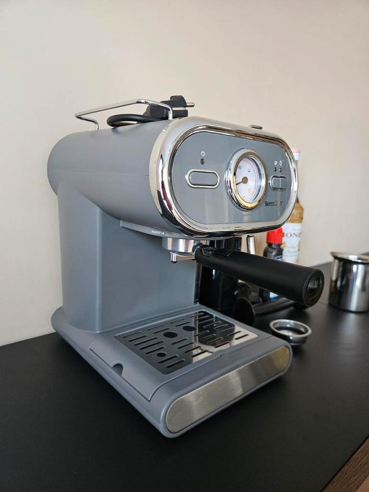 Silvercrest Espressomachine + Krups Bonenmaler, Witgoed en Apparatuur, Koffiezetapparaten, Zo goed als nieuw, Gemalen koffie, Koffiebonen