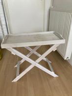 Houten butlertray / dienbladtafel, Huis en Inrichting, Tafels | Bijzettafels, Ophalen, Minder dan 45 cm, Minder dan 55 cm, Gebruikt