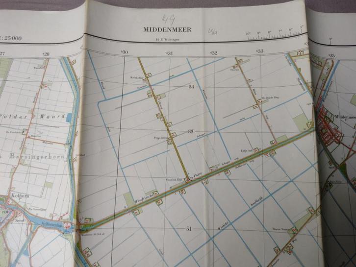 14 G Middenmeer Aardswoud Oude Niedorp Kolhorn 1961, Antiek en Kunst, Kunst | Litho's en Zeefdrukken, Ophalen of Verzenden