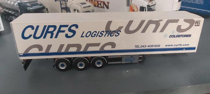 Koeltrailer wsi curfs logistiek, Hobby en Vrije tijd, Modelauto's | 1:50, Zo goed als nieuw, Bus of Vrachtwagen, Wsi, Ophalen of Verzenden