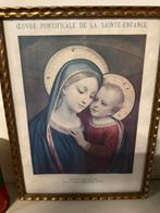 Oud schilderij met maria en jezus, Antiek en Kunst, Ophalen of Verzenden