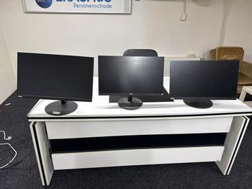 3x 24" Full HD Monitoren - Lenovo & Philips €100,- beschikbaar voor biedingen