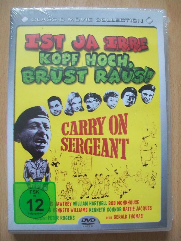 Dvd video Kopf hoch Brust raus ! - Carry On Sergeant - Duits, Cd's en Dvd's, Dvd's | Klassiekers, Nieuw in verpakking, Komedie