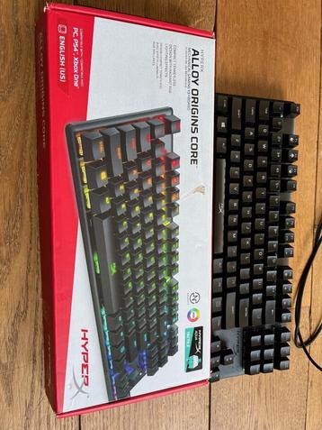 HyperX Alloy Origins Core (HyperX Aqua Switch, Qwerty US)  beschikbaar voor biedingen