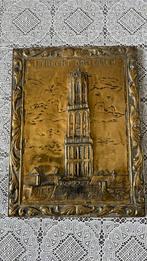 Domtoren Utrecht reliëf koperen plaat, Antiek en Kunst, Ophalen of Verzenden