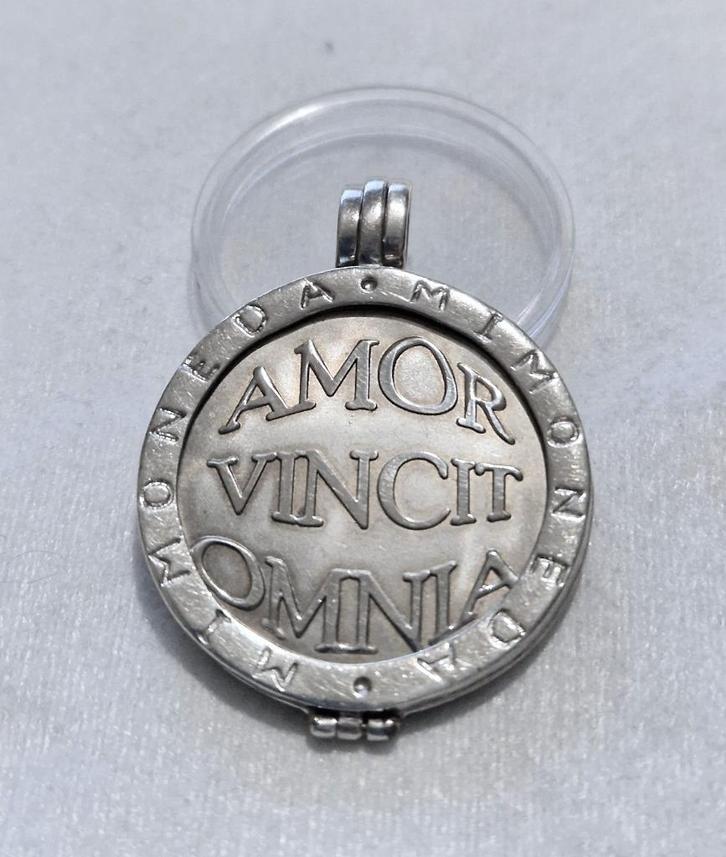 MI MONEDA zilveren (925) MAAT L hanger / pendant + 1 munt, Sieraden, Tassen en Uiterlijk, Kettinghangers, Zo goed als nieuw, Zilver