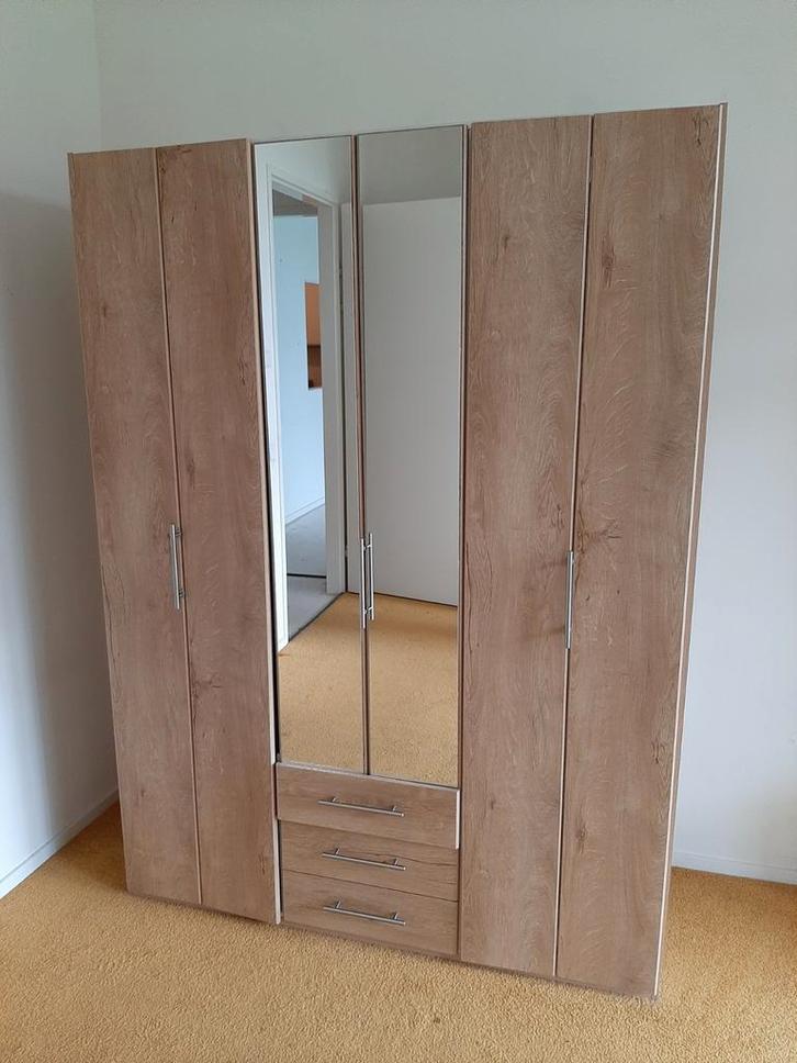 Kledingkast/Linnenkast met spiegels en laden, Huis en Inrichting, Kasten | Kledingkasten, Ophalen