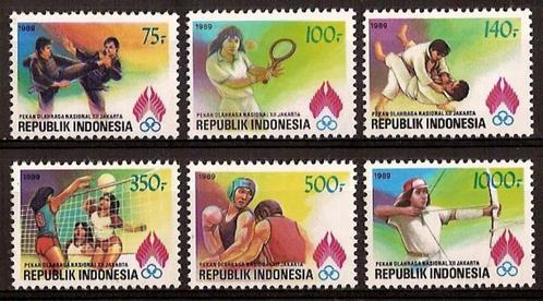 Indonesie Zonnebloem nr 1390/5 postfris 1989, Postzegels en Munten, Postzegels | Azië, Postfris, Zuidoost-Azië, Ophalen of Verzenden