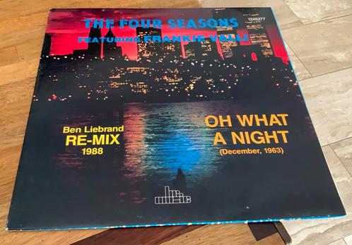 12” MAXI SINGLE THE FOUR SEASONS OH WHAT A NIGHT LIEBRAND, Cd's en Dvd's, Vinyl | Dance en House, Gebruikt, Disco, 12 inch, Verzenden