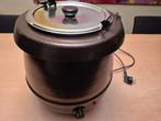 Soepketel 10 liter met uitneembare binnenpan en soeplepel, Ophalen of Verzenden, Gebruikt, Overige materialen, Pot, Bus of Blik