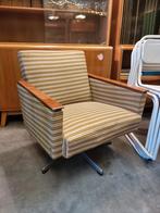 Vintage fauteuil swivel chair jaren 60, Huis en Inrichting, Ophalen, Gebruikt, ,, 75 tot 100 cm