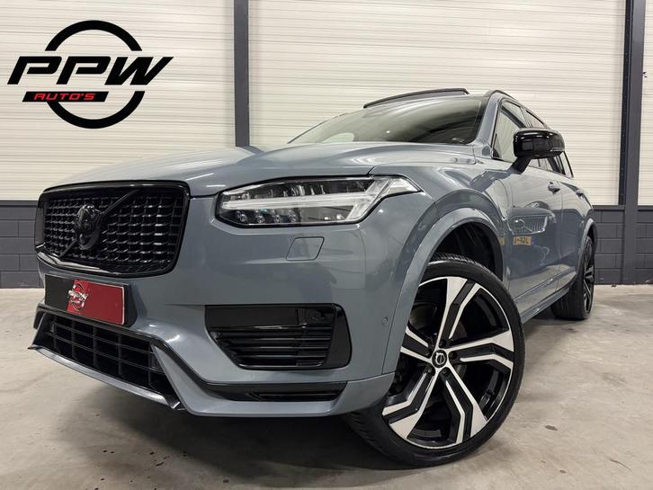 Volvo XC90 T8 Recharge AWD R-Design THUNDERGREY PANO/B&W/LUC, Auto's, Volvo, Bedrijf, Te koop, XC90, 360° camera, 4x4, ABS, Achteruitrijcamera