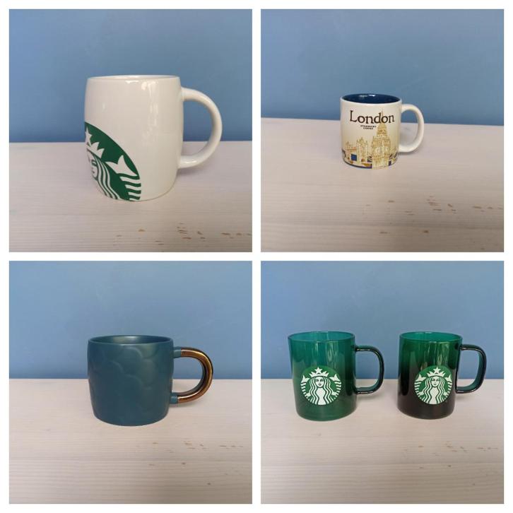 5 mokken Starbucks (afhaalprijs), Huis en Inrichting, Keuken | Servies, Zo goed als nieuw, Kop(pen) en/of Schotel(s), Overige stijlen