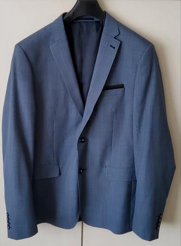 Colbert jas slim fit blauw met stiksel maat 52 beschikbaar voor biedingen