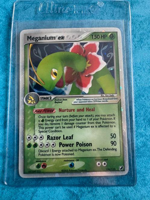 Meganium ex unseen forces, Hobby en Vrije tijd, Verzamelkaartspellen | Pokémon, Zo goed als nieuw, Losse kaart, Ophalen of Verzenden