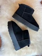 Sacha Zwarte Suède Winterboots maat 38, Zwart, Lage of Enkellaarzen, Ophalen of Verzenden, Zo goed als nieuw