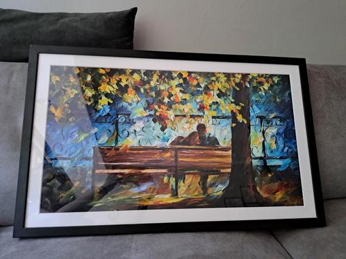 Print van Afremov in zwarte lijst, Huis en Inrichting, Woonaccessoires | Schilderijen, Tekeningen en Foto's, Zo goed als nieuw