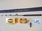 Big Game Set Penn Reel 50VSW 2speed, Shimano Hengel 50Lbs., Watersport en Boten, Ophalen, Nieuw, Complete set