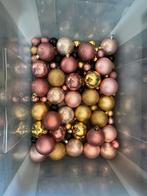 Roze/goud/zwart kerstballen set te koop, Diversen, Kerst, Ophalen of Verzenden, Zo goed als nieuw