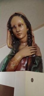 Oud gipsen Maria borstbeeld., Antiek en Kunst, Ophalen